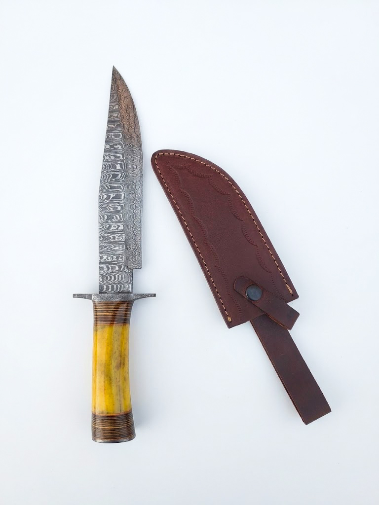 Artisan Damascus Steel Bowie Knife UF0001 - Image 3