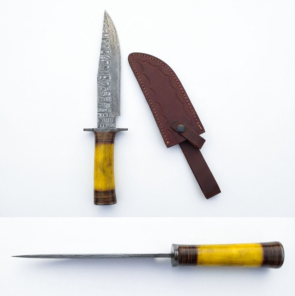 Artisan Damascus Steel Bowie Knife UF0001 - Image 2